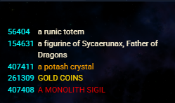 Items Panel